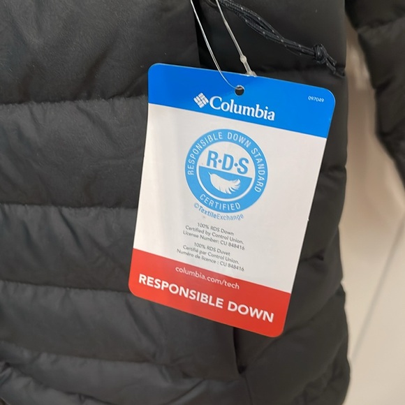 Women’s’ Columbia Coat. New. Westridge-Hooded Down Jacket. Black. Large Coat - Picture 8 of 13